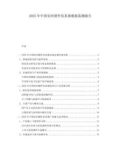 2025年中國實時硬件仿真器數(shù)據(jù)監(jiān)測報告