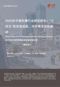 2025年中國民爆行業研究報告：