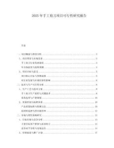 2025年手工剪刀項(xiàng)目可行性研究報(bào)告