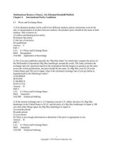 國際金融（原書第16版）TB_Word_Exports  Chapter 6   International Parity Conditions