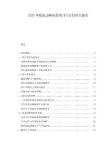 2025年鎧裝加熱電纜項目可行性研究報告
