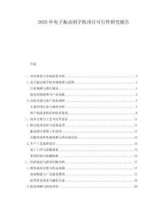 2025年電子振動(dòng)刻字機(jī)項(xiàng)目可行性研究報(bào)告