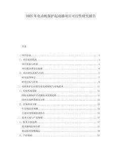 2025年电动机保护起动器项目可行性研究报告
