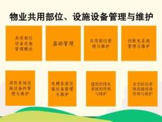 物業(yè)共用部位、設(shè)施設(shè)備管理與維護(hù)培訓(xùn)