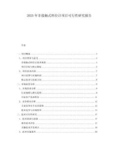 2025年非接觸式料位計項目可行性研究報告
