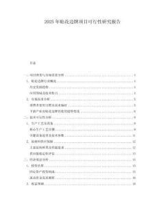 2025年貼花邊牌項(xiàng)目可行性研究報(bào)告