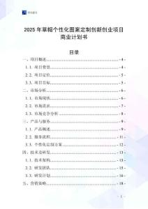 2025年草帽個性化圖案定制創新創業項目商業計劃書