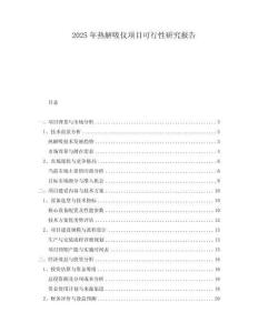 2025年熱解吸儀項目可行性研究報告