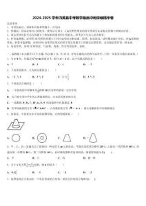 2024-2025學年內黃縣中考數學最后沖刺濃縮精華卷含解析