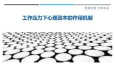 工作壓力下心理資本的作用機(jī)制-洞察與解讀