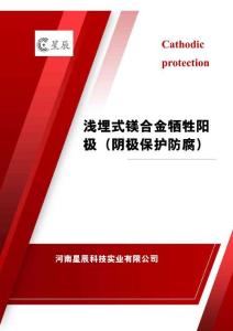 淺埋式鎂合金犧牲陽極（陰極保護防腐）