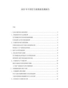 2025年中國信號旗數(shù)據(jù)監(jiān)測報(bào)告