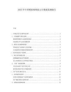 2025年中國模擬視頻展示臺數(shù)據(jù)監(jiān)測報(bào)告