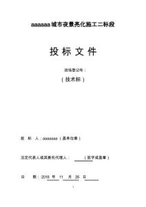 照明技術(shù)標(biāo)(三)