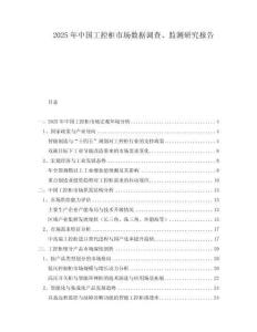 2025年中国工控柜市场数据调查、监测研究报告