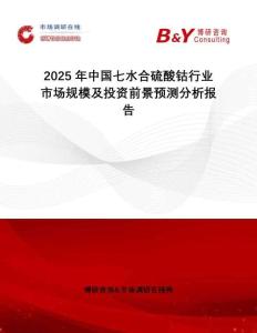2025年中國(guó)七水合硫酸鈷行業(yè)市場(chǎng)規(guī)模及投資前景預(yù)測(cè)分析報(bào)告