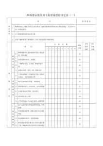 斷路器安裝分項工程質(zhì)量檢驗評定表（一）