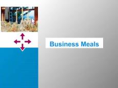 《跨文化交際》課件——Business meal