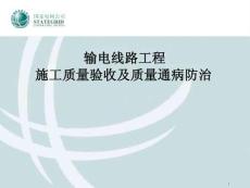 輸電線路工程施工質(zhì)量驗(yàn)收及質(zhì)量通病防治培訓(xùn)課件