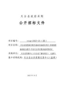 智慧城市數(shù)字基礎(chǔ)設(shè)施建設(shè)項(xiàng)目-多維物聯(lián)基礎(chǔ)能力提升項(xiàng)目采購(gòu)招標(biāo)文件