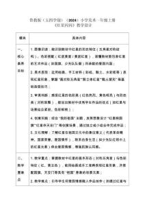 2025-2026學(xué)年魯教版（五四學(xué)制）（2024）小學(xué)美術(shù)一年級(jí)上冊(cè)《紅星閃閃》教學(xué)設(shè)計(jì)