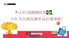 2025小紅書雙11大場直播單品打爆策略