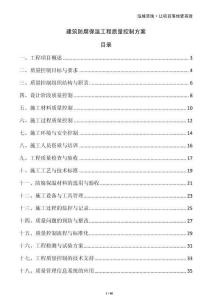 建筑防腐保溫工程質(zhì)量控制方案