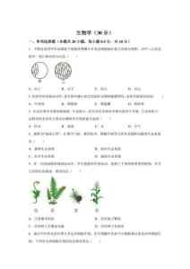 2025年寧夏中考生物試卷試題真題及答案詳解（精校打印版）