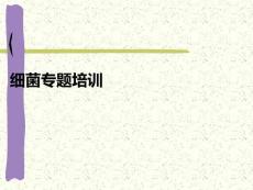 細菌專題培訓PPT課件