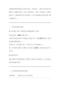 金融借款利率標(biāo)準(zhǔn)規(guī)定