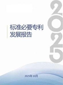 2025標(biāo)準(zhǔn)必要專利發(fā)展報(bào)告