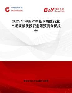 2025年中國(guó)對(duì)甲基苯磺酸行業(yè)市場(chǎng)規(guī)模及投資前景預(yù)測(cè)分析報(bào)告