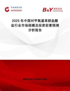 2025年中國對(duì)甲氧基苯肼鹽酸鹽行業(yè)市場規(guī)模及投資前景預(yù)測分析報(bào)告