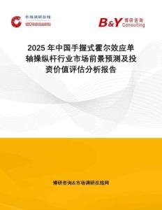 2025年中國手握式霍爾效應(yīng)單軸操縱桿行業(yè)市場前景預(yù)測及投資價(jià)值評估分析報(bào)告