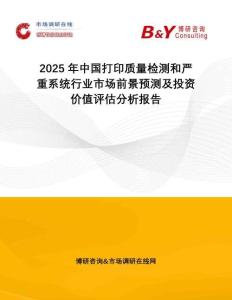 2025年中國打印質量檢測和嚴重系統行業市場前景預測及投資價值評估分析報告