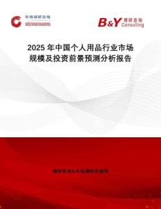 2025年中國個人用品行業(yè)市場規(guī)模及投資前景預測分析報告