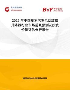 2025年中國夏利汽車電動玻璃升降器行業(yè)市場前景預(yù)測及投資價值評估分析報告
