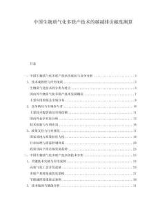 中國(guó)生物質(zhì)氣化多聯(lián)產(chǎn)技術(shù)的碳減排貢獻(xiàn)度測(cè)算