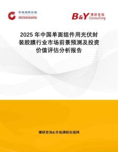 2025年中國(guó)單面組件用光伏封裝膠膜行業(yè)市場(chǎng)前景預(yù)測(cè)及投資價(jià)值評(píng)估分析報(bào)告