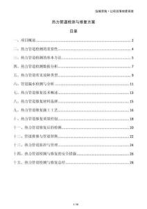 熱力管道檢測與修復方案