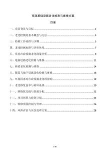 市政基礎(chǔ)設(shè)施老化檢測與維修方案