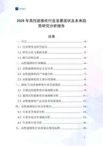 2026年高性能维纶行业发展现状及未来趋势研究分析报告