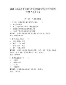 2025山東臨沂市羅莊區(qū)教育系統(tǒng)部分事業(yè)單位招聘教師43人模擬試卷及一套完整答案詳解