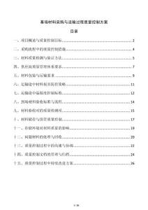 幕墻材料采購與運(yùn)輸過程質(zhì)量控制方案