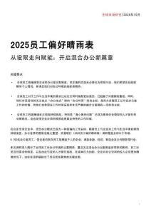 2025員工偏好晴雨表-