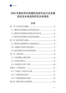2026年數(shù)控帶式研磨機(jī)高效作業(yè)行業(yè)發(fā)展現(xiàn)狀及未來(lái)趨勢(shì)研究分析報(bào)告