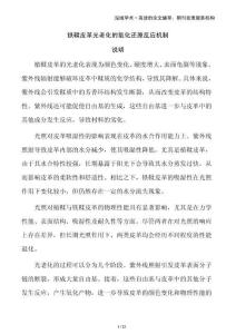 鐵鞣皮革光老化的氧化還原反應(yīng)機制