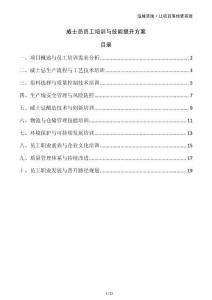 威士忌員工培訓(xùn)與技能提升方案