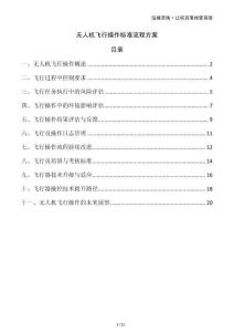 無人機飛行操作標準流程方案