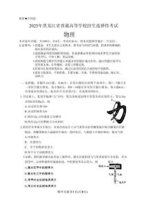 2025年普通高中學(xué)業(yè)水平選擇性考試(黑吉遼蒙物理題